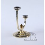 Art deco type platter stand, Norblin and Ska, 1930s.