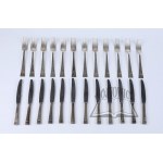 (CUTLERY). Expanded cutlery set for 12 persons, NEUMANN, Lviv, Poland, 1930s.