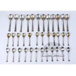 (CUTLERY). Expanded cutlery set for 12 persons, NEUMANN, Lviv, Poland, 1930s.
