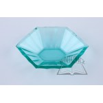 GLASS platter in art deco style, 1930s.
