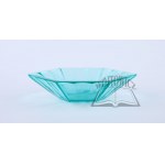 GLASS platter in art deco style, 1930s.