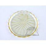 GLASS round platter, 1930s / 1940s.