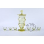 VASON + set of 6 glasses, 1930s.