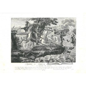 (PONIATOWSKI - morte a Elster). Mort du Prince Poniatowski ou bataille de Leipsick.