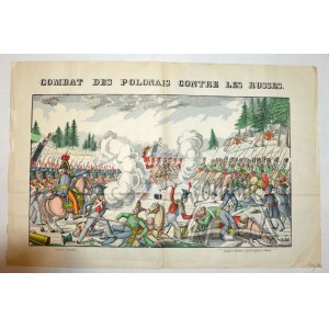 (POWSTANIE listopadowe) Combat des Polonais contre les Russes.