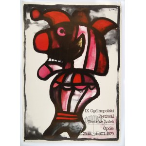 LENICA Jan (projekt.). Plakat - IX Ogólnopolski Festiwal Teatrów Lalek, 1979.