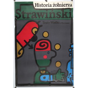 MŁODOŻENIEC J. (projekt.), Plakat. Strawiński - Historia żołnierza.