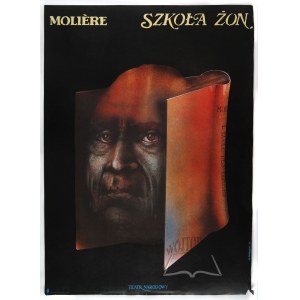 PĄGOWSKI A. (projekt.), Plakat. Szkoła żon. Moliere.