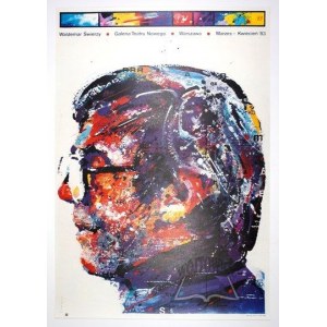ŚWIERZY Waldemar (projekt.). Plakat - Waldemar Świerzy. Galeria Teatru Narodowego, 1983.