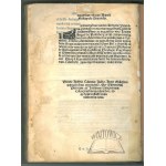 PETRUS Hispanus (Papież Jan XXI), Compendiarius parvorum logicalium liber: continens perutiles Petri Hispani tractatus priores sex et clarissimi philosophi Marsilii dialectices documenta: