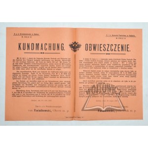 OBWIESZCZENIE. Z dniem 15. Lipca b. r. rozpoczęły swoją działalność Polska Centrala Zbożowa i Polska Centrala Krajowa,