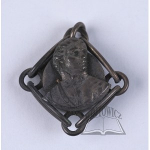 (Kosciuszko Tadeusz). Patriotic pendant with bust of Tadeusz Kosciuszko.