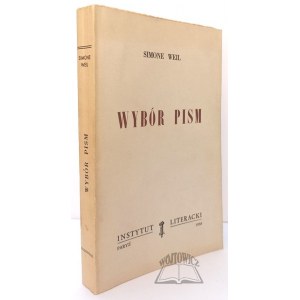 WEIL Simone, Wybór pism.
