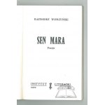 WIERZYŃSKI Kazimierz, Sen mara. Poezje.