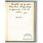 MALCZEWSKI Antoni, Marja. Powieść ukraińska.