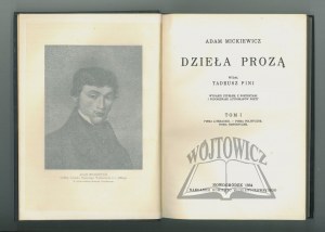 MICKIEWICZ Adam, Prose Works.