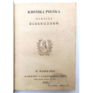 BIELSKI Marcin, Kronika Polska.