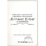 (KATALOG artykułów przemysłowych). Fabryka Łączników i wyrobów Lano-Kutych Ernest Erbe w Zawierciu.
