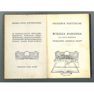 NIETZSCHE Frederick, Freudiges Wissen (La gaya scienza).