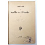 BROCKELMANN Carl, Geschichte der arabischen Litteratur.