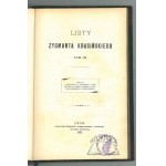 KRASIŃSKI Zygmunt, Listy.