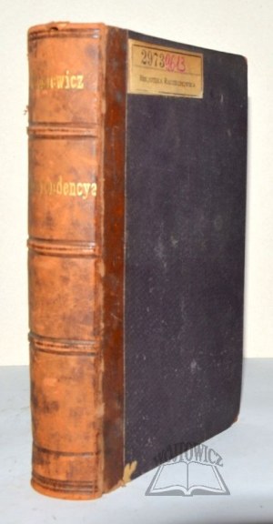 MICKIEWICZ Adam, Correspondencya.