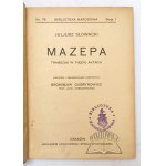 SŁOWACKI Juljusz, Mazepa.