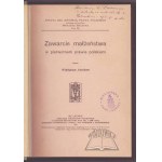ABRAHAM Władysław, Zawarcie małżeństwa w pierwotnem prawie polskiem.