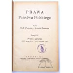 JAWORSKI Władysław Leopold, Prawa Państwa Polskiego.
