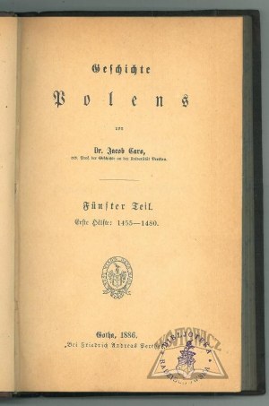 CARO Jacob Dr, Geschichte Polens.