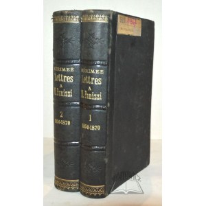 MERIMEE Prosper, Lettres a M. Panizzi 1850-1870.