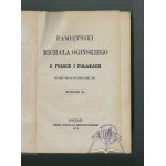 OGIŃSKI Michał, Pamiętniki Michała Ogińskiego o Polsce i Polakach od roku 1788 aż do końca 1815 roku.