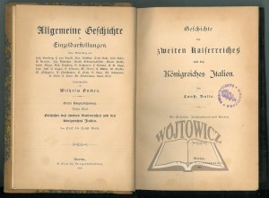 ONCKEN Wilhelm, Allgemeine Geschichte in Einzeldarstellungen.