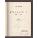 ROSEN Jan, Wspomnienia 1860-1925.
