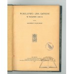 TYSZKOWSKI Kazimierz, Poselstwo Lwa Sapiehy w Moskwie 1600 r.