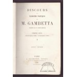 DISCOURS et Plaidoyers Politiques de M. Gambetta.