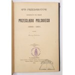 STANKIEWICZ Maurycy, Inventory of items contained in one hundred volumes of the Polish Review 1866 - 1891.