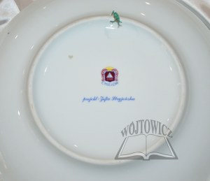 STRYJEŃSKA Zofia (1891-1976), Decorative plate with depiction of the KUJAWIAK dance.