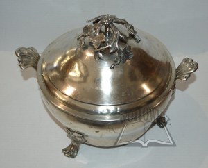 Rococo silver vase.