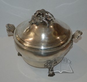 Rococo silver vase.