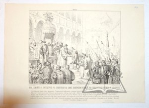(Faience). KING Zygmunt I Receives Jan Tarnowski Hetman W. Koronny after Victory at Obertyn in Krakow Castle.