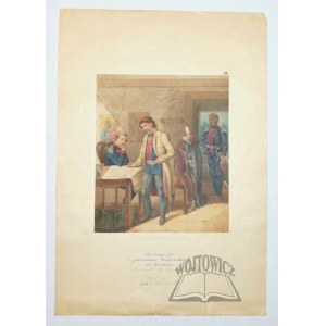 GĄSIOROWSKI Bogumił (1819-1887), Kościuszko z jenerałem Wodzickim na kwaterze.
