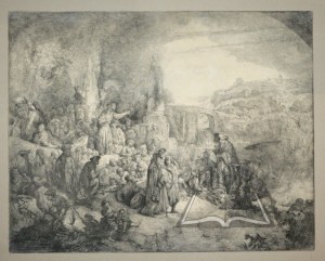 NORBLIN John Peter, The Sermon of St. John the Baptist by Rembrandt.