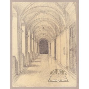RUZAMSKI Marian (1889-1945), Korytarz ze sklepieniem łukowym.
