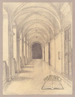 RUZAMSKI Marian (1889-1945), Korytarz ze sklepieniem łukowym.