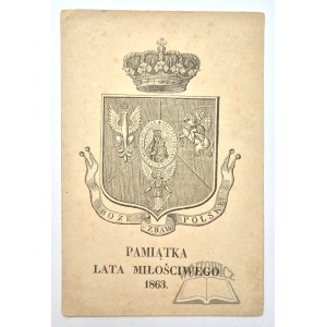 PAMIĄTKA lata miłościwego 1863.