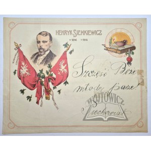 (Wedding TELEGRAM) Sienkiewicz Henryk 1846-1916.