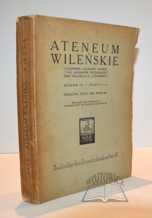 Vilnius ATENEUM. Scientific journal devoted to the study of the past of the lands of W. X. Lithuania.