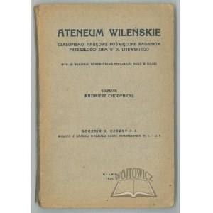 ATENEUM Wileńskie. Czasopismo naukowe poświęcone badaniom przeszłości ziem W. X. Litewskiego.