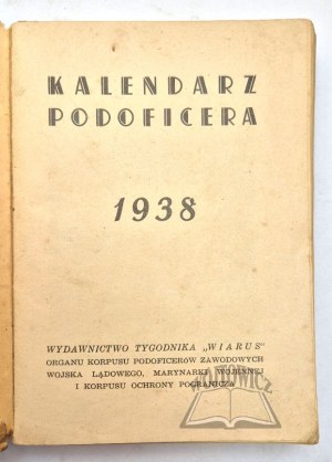 NCO CALENDAR. 1938.